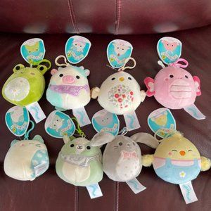 BUNDLE - Squishmallows 3.5" clips, easter squad